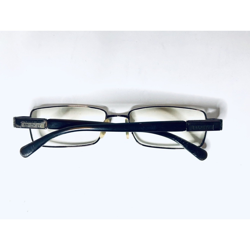 Versace Silver Metal Rectangular Glasses w Tortoise Temples Italy MOD 53 16 135 - Picture 7 of 11